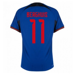 Holland Steven Berghuis #11 Udebanetrøje VM 2022 Kort ærmer